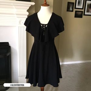 Lulu's Dresses - Lulu’s Tenderly Tangled Black Lace-up Dress Lulu's Dresses - Lulu’s Tenderly Tangled Black Lace-up Dress